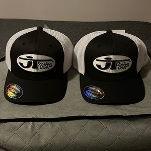 Two New JT Racing USA Oval Trucker Hat BMX Flex Fit